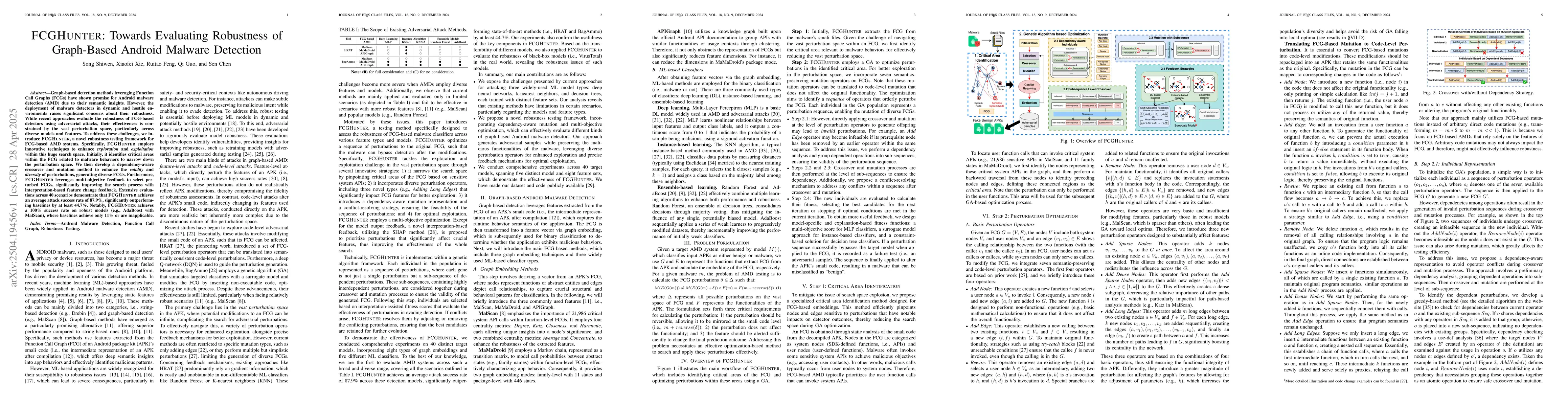 Thumbnail for FCGHunter: Towards Evaluating Robustness of Graph-Based Android Malware
  Detection