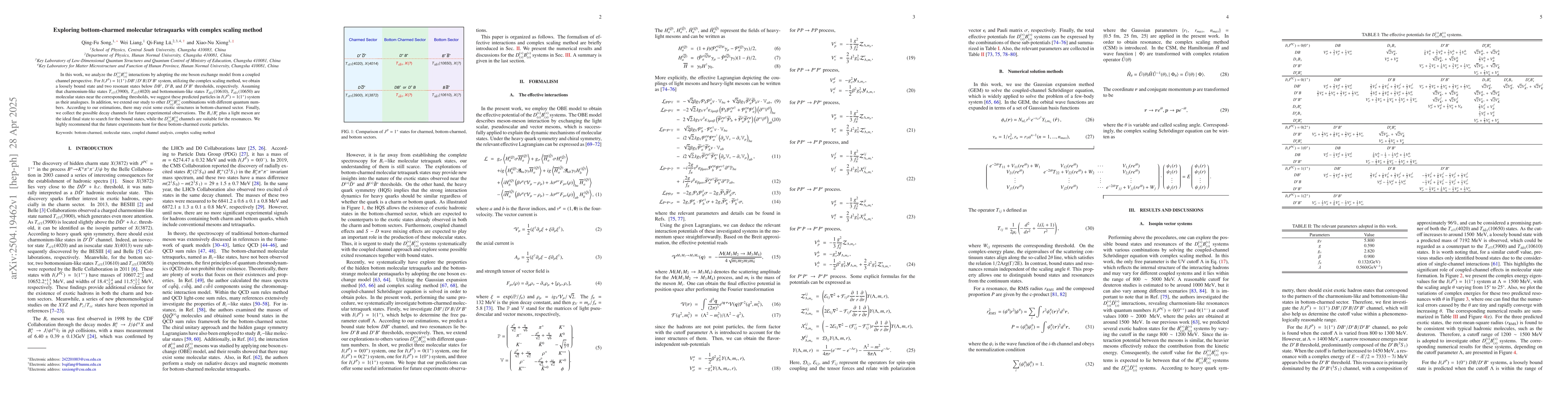 Thumbnail for Exploring bottom-charmed molecular tetraquarks with complex scaling
  method