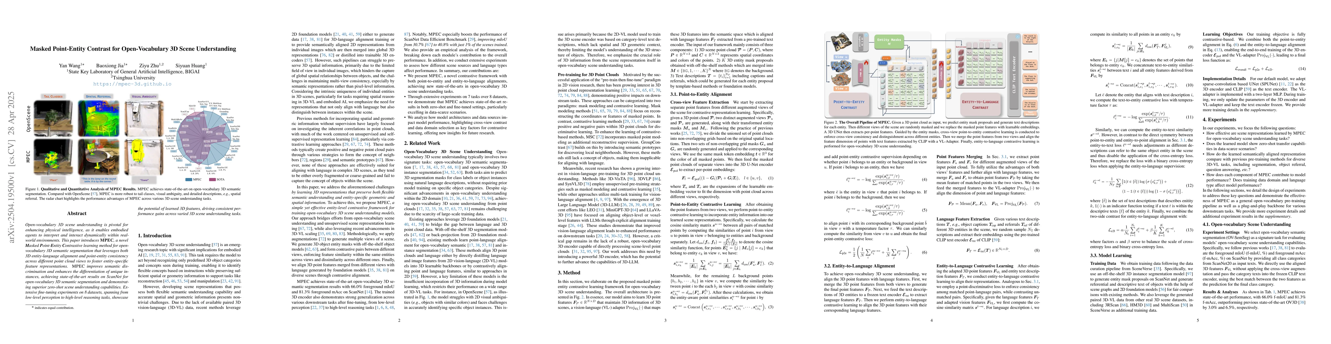 Thumbnail for Masked Point-Entity Contrast for Open-Vocabulary 3D Scene Understanding
