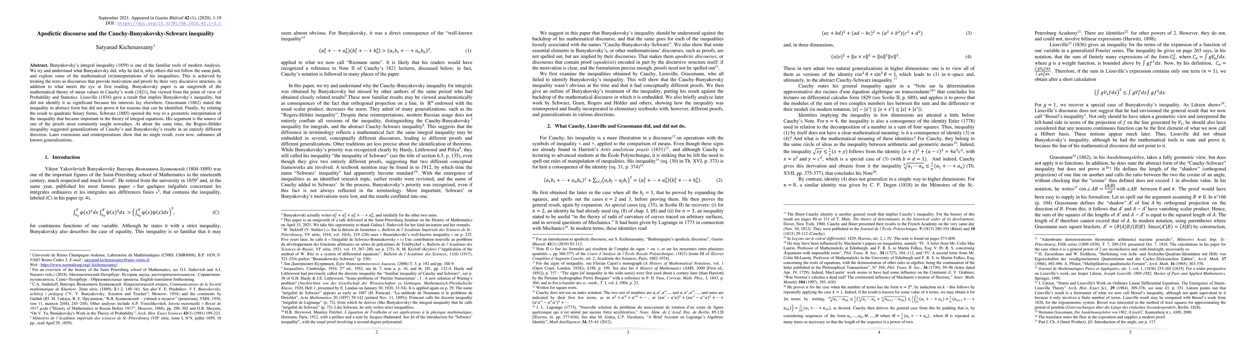 Thumbnail for Apodictic discourse and the Cauchy-Bunyakovsky-Schwarz inequality