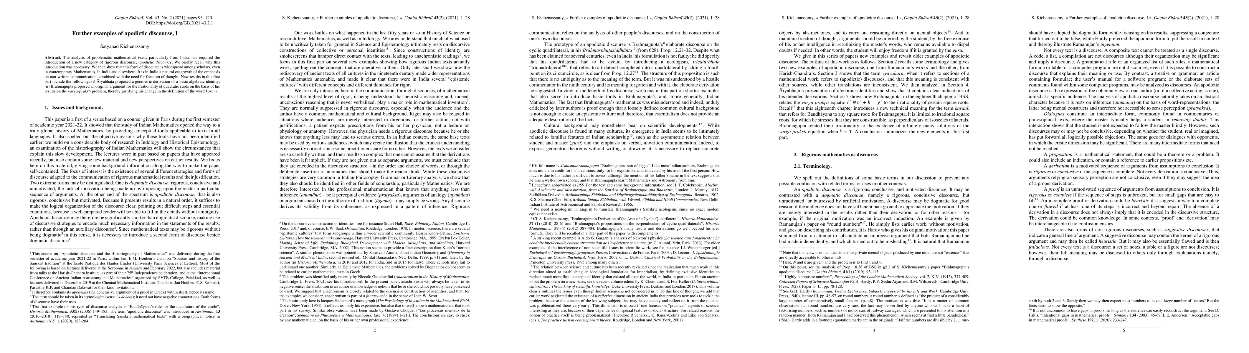 Thumbnail for Further examples of apodictic discourse, I