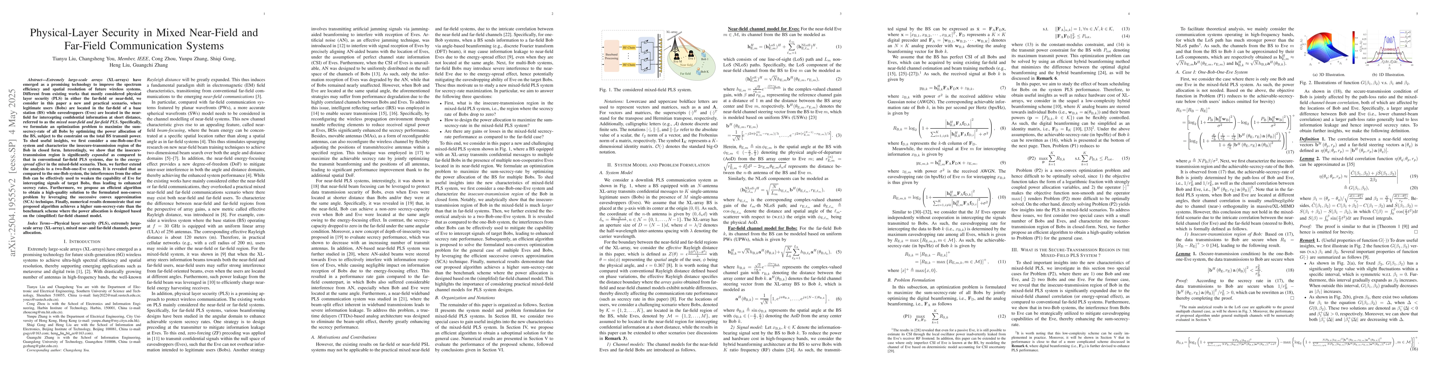 Thumbnail for Physical-Layer Security in Mixed Near-Field and Far-Field Communication
  Systems