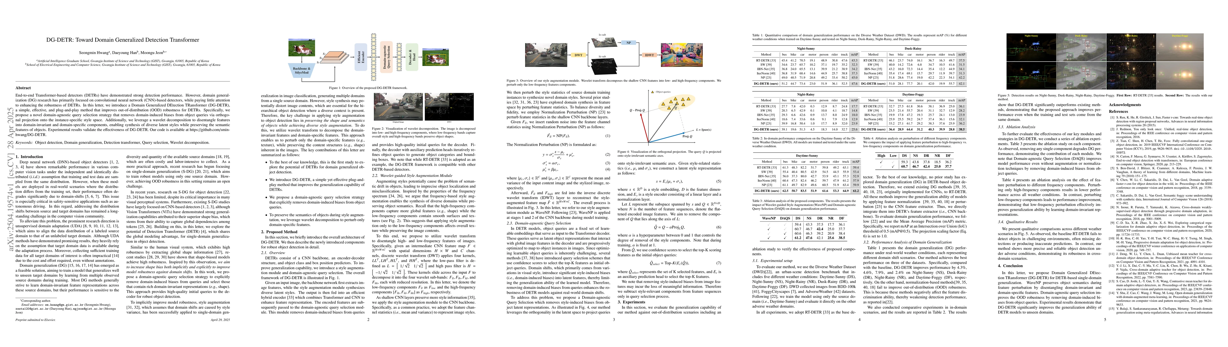 Thumbnail for DG-DETR: Toward Domain Generalized Detection Transformer