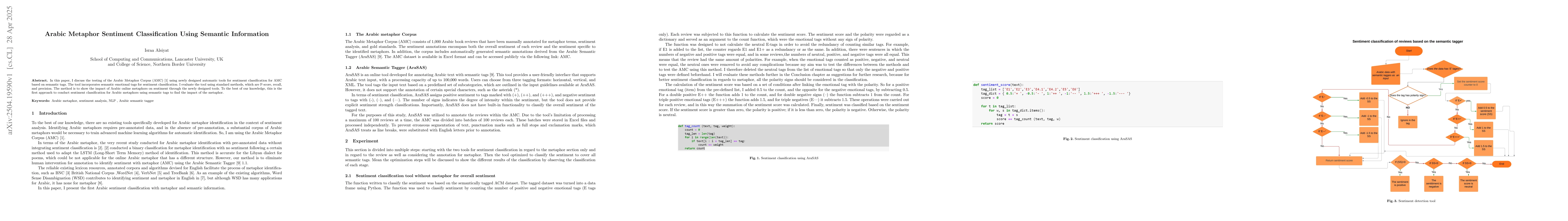 Thumbnail for Arabic Metaphor Sentiment Classification Using Semantic Information