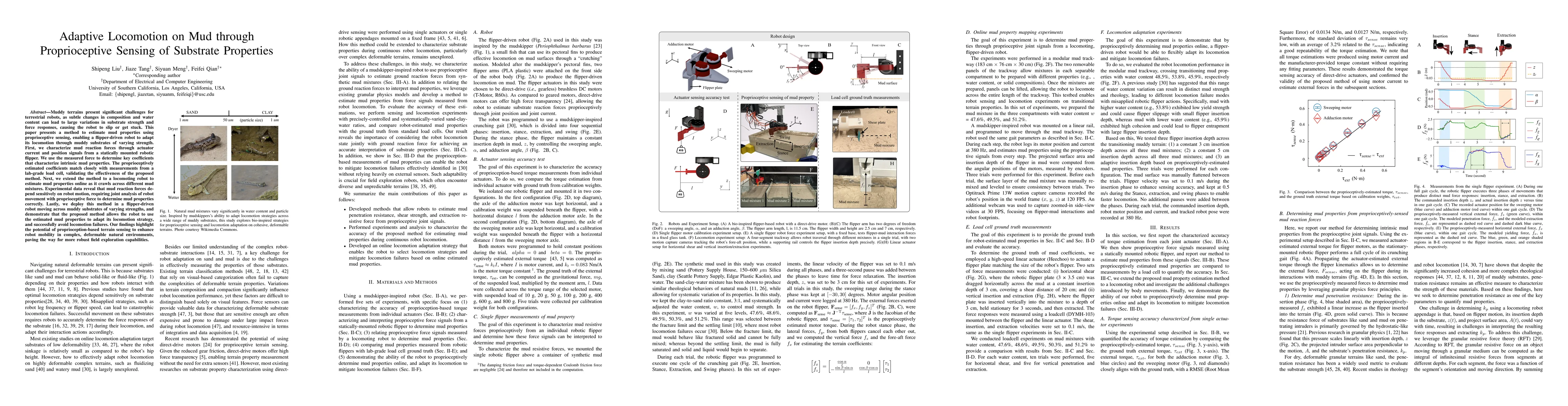 Thumbnail for Adaptive Locomotion on Mud through Proprioceptive Sensing of Substrate
  Properties