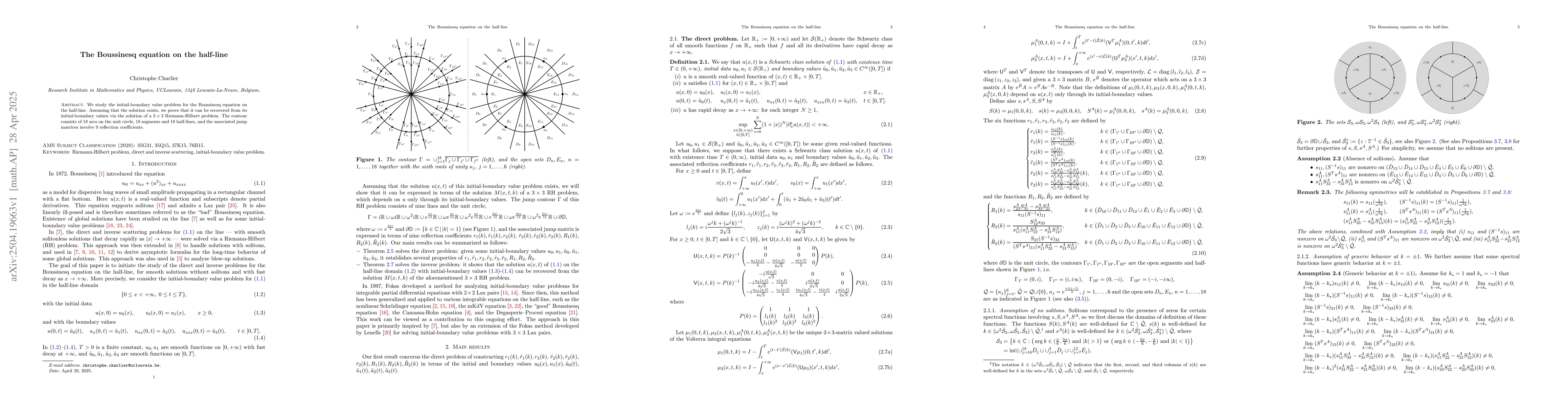 Thumbnail for The Boussinesq equation on the half-line