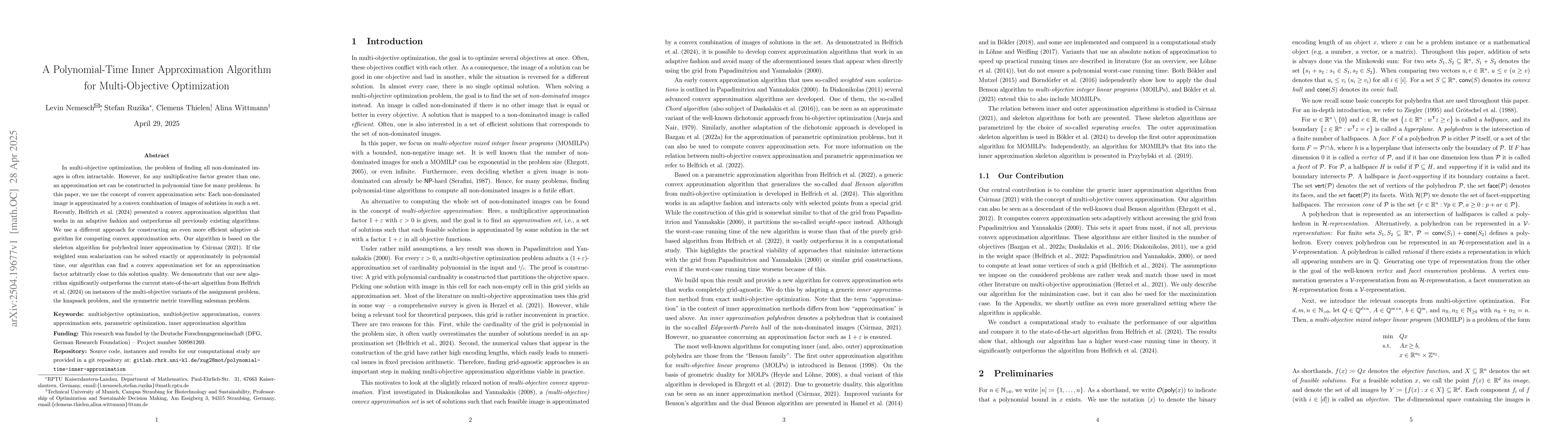Thumbnail for A Polynomial-Time Inner Approximation Algorithm for Multi-Objective
  Optimization