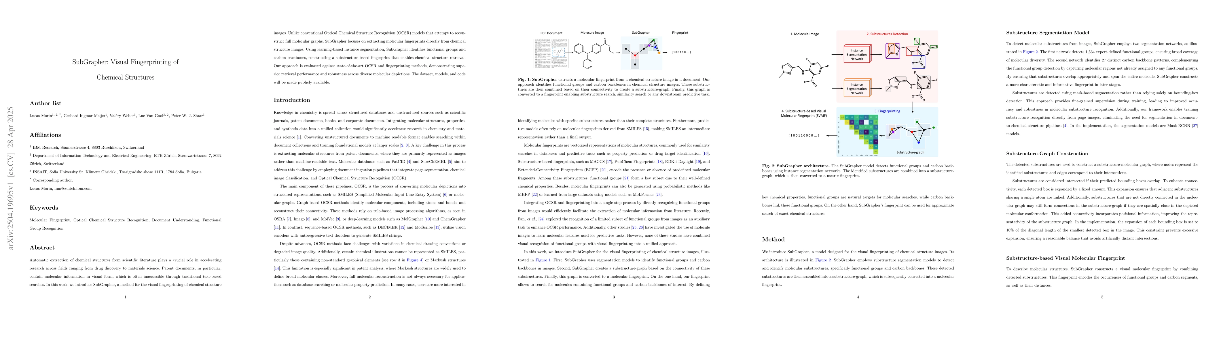 Thumbnail for SubGrapher: Visual Fingerprinting of Chemical Structures