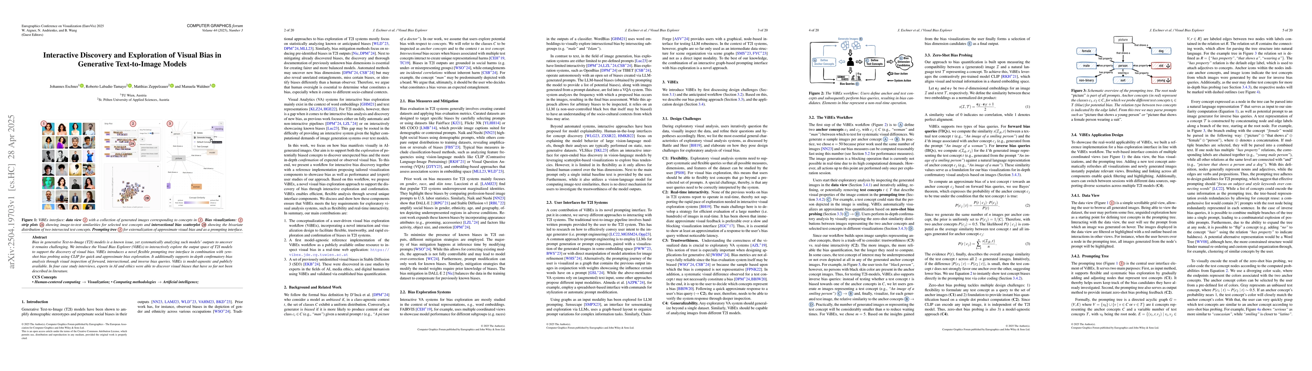 Thumbnail for Interactive Discovery and Exploration of Visual Bias in Generative
  Text-to-Image Models