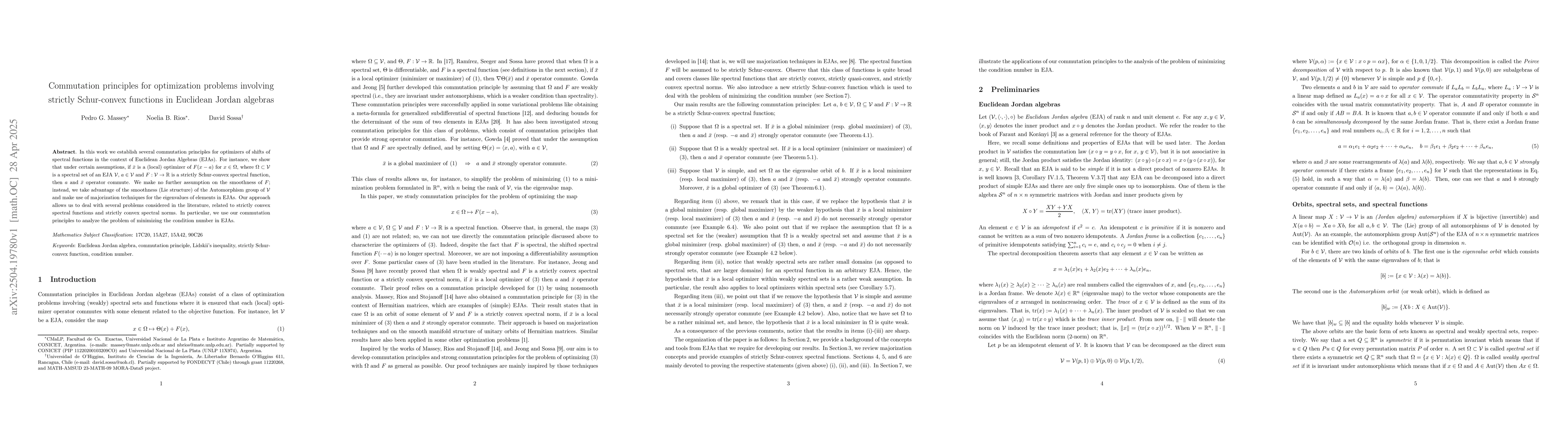 Thumbnail for Commutation principles for optimization problems involving strictly
  Schur-convex functions in Euclidean Jordan algebras