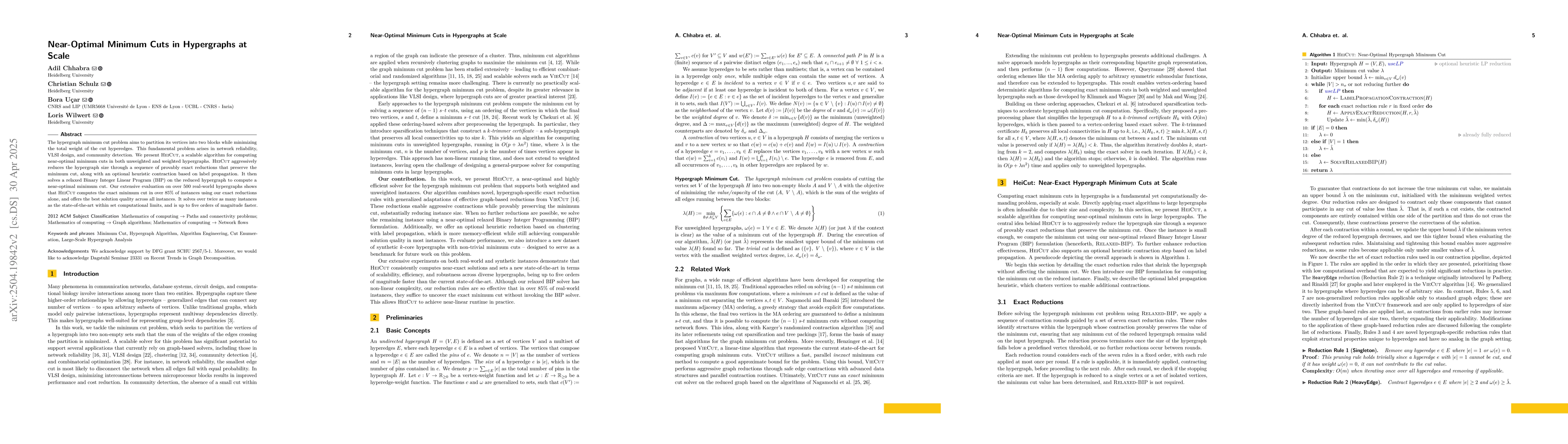 Thumbnail for Near-Optimal Minimum Cuts in Hypergraphs at Scale