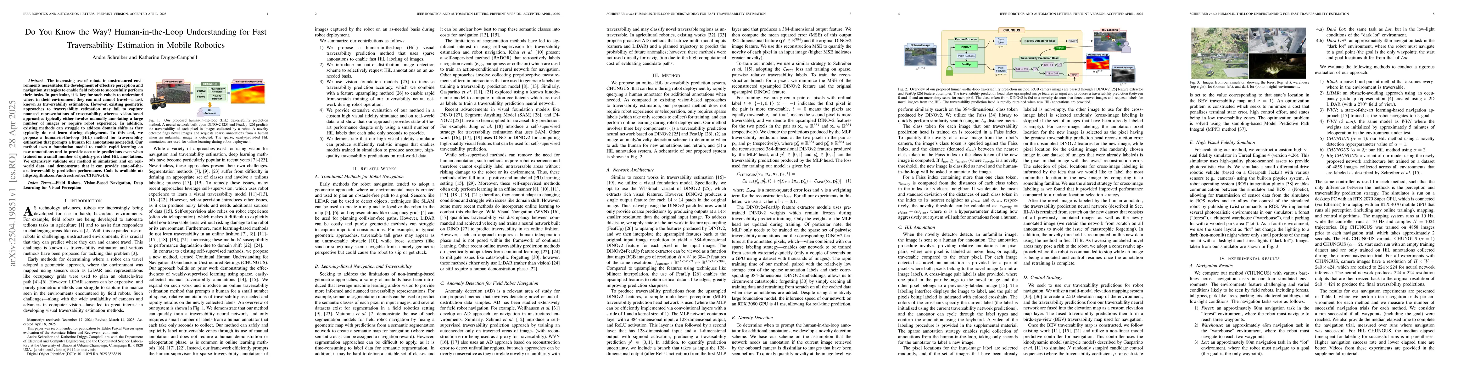 Thumbnail for Do You Know the Way? Human-in-the-Loop Understanding for Fast
  Traversability Estimation in Mobile Robotics