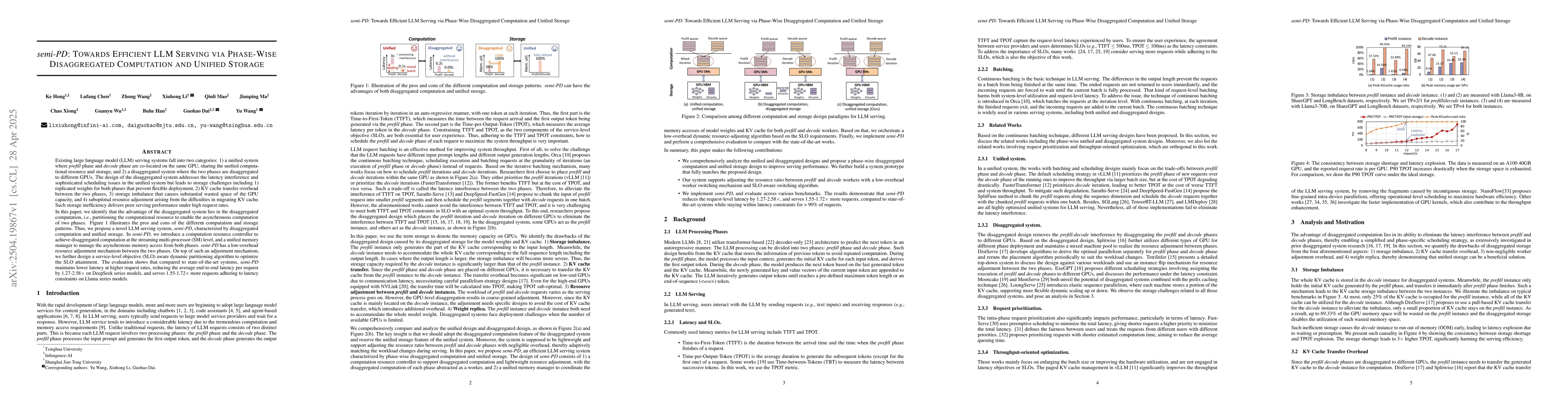 Thumbnail for semi-PD: Towards Efficient LLM Serving via Phase-Wise Disaggregated
  Computation and Unified Storage