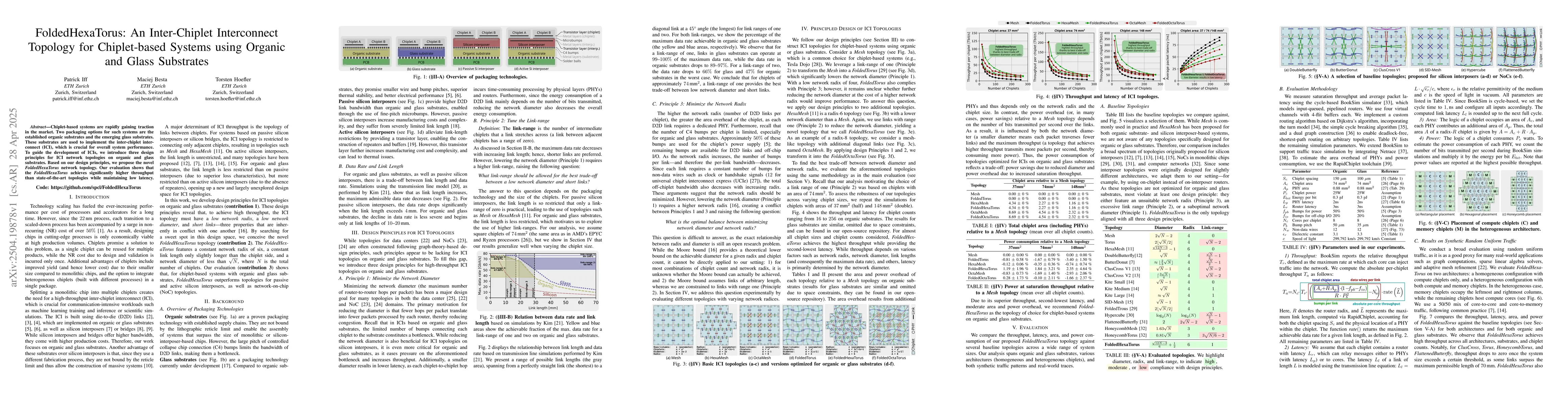 Thumbnail for FoldedHexaTorus: An Inter-Chiplet Interconnect Topology for
  Chiplet-based Systems using Organic and Glass Substrates