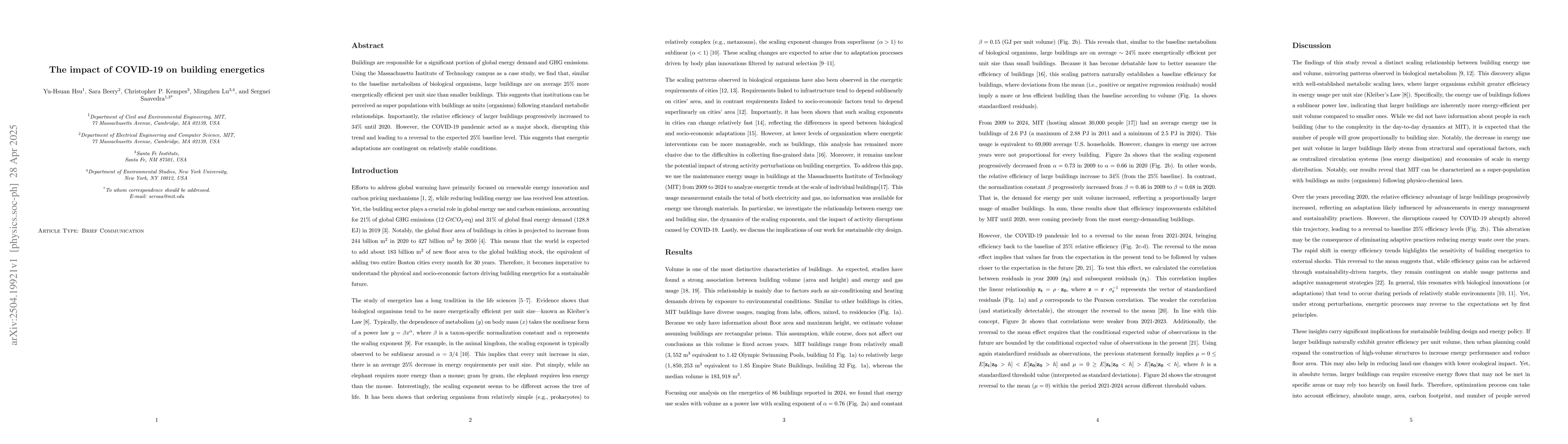 Thumbnail for The impact of COVID-19 on building energetics