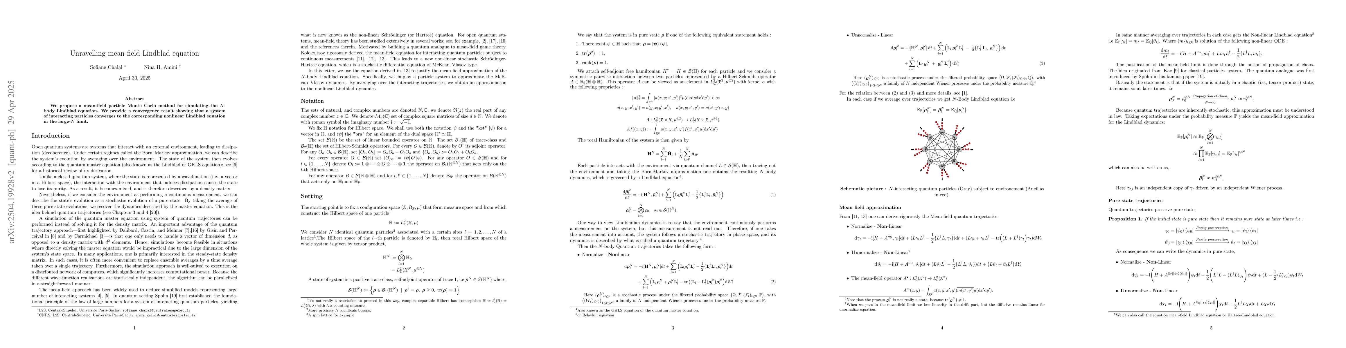 Thumbnail for Unravelling mean-field Lindblad equation