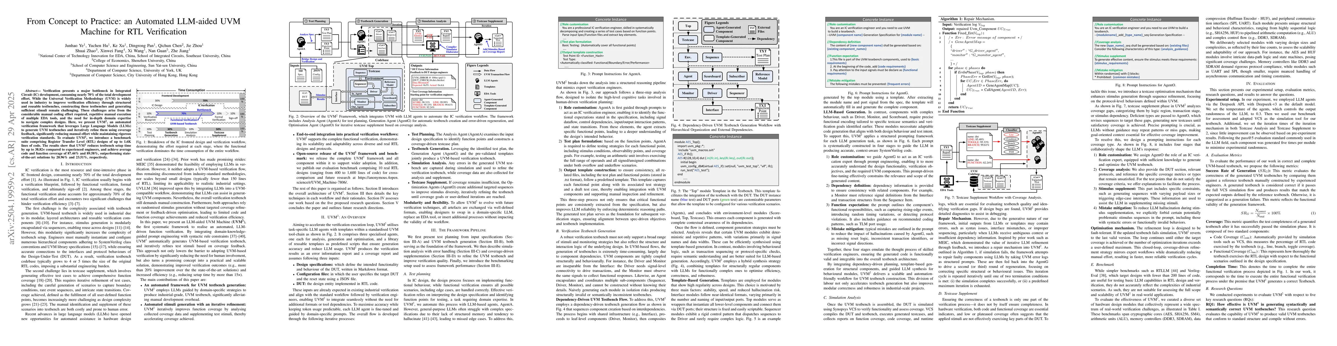 Thumbnail for From Concept to Practice: an Automated LLM-aided UVM Machine for RTL
  Verification