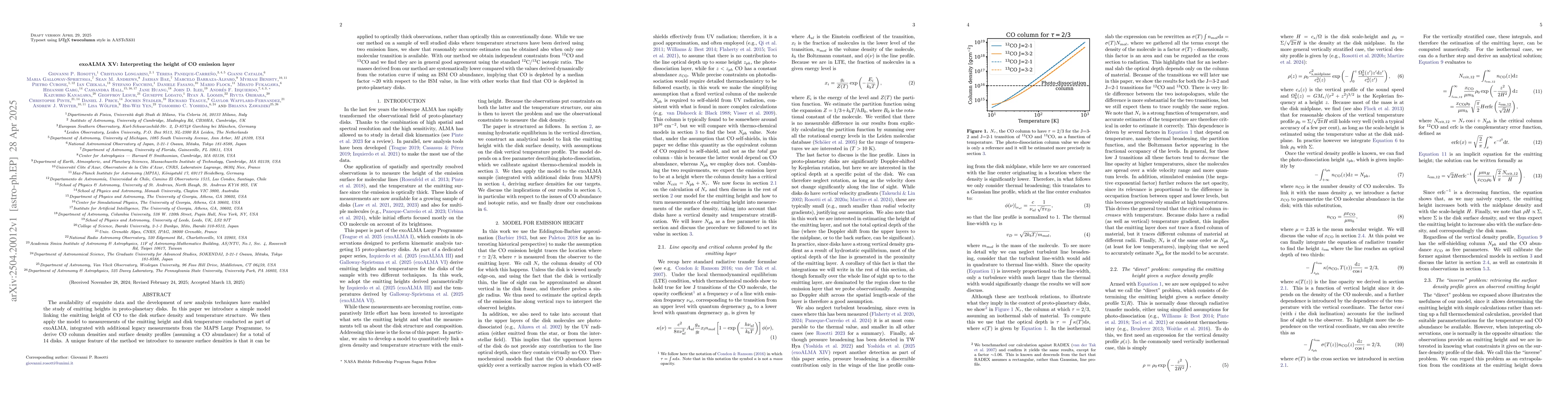 Thumbnail for exoALMA XV: Interpreting the height of CO emission layer