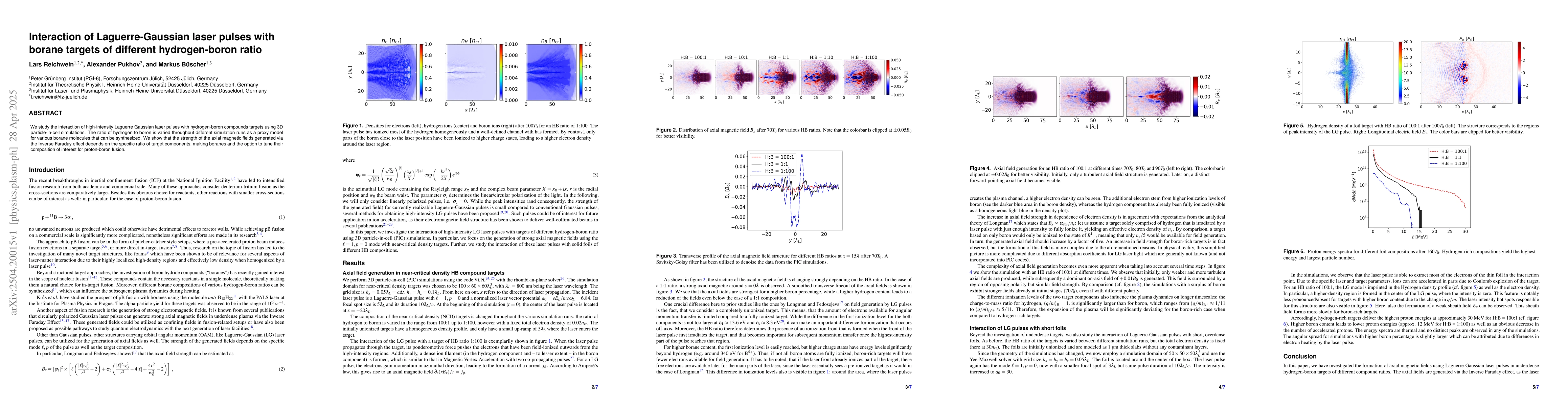Thumbnail for Interaction of Laguerre-Gaussian laser pulses with borane targets of
  different hydrogen-boron ratio