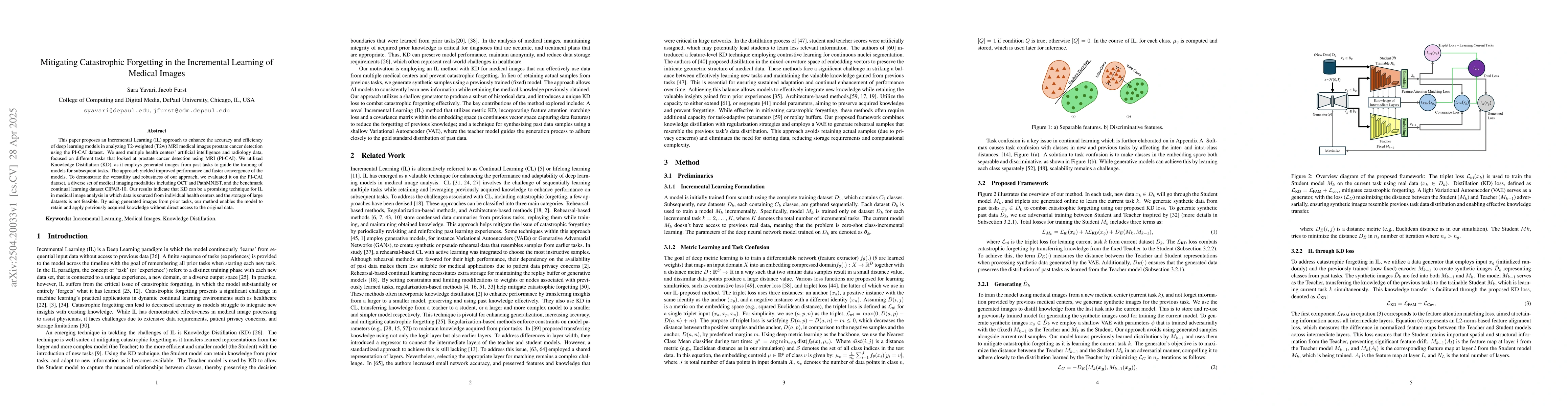 Thumbnail for Mitigating Catastrophic Forgetting in the Incremental Learning of
  Medical Images