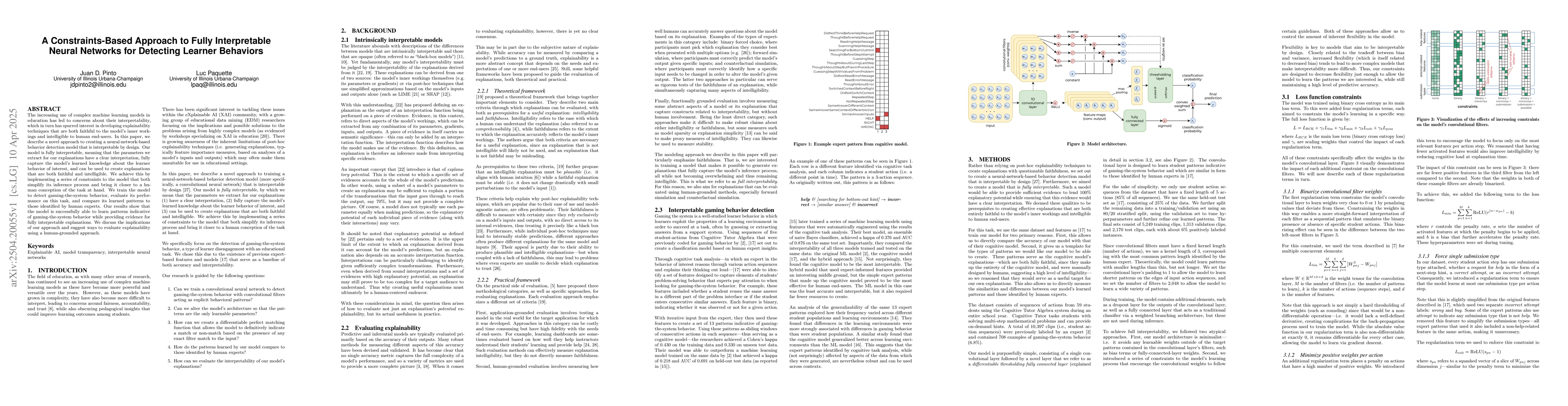 Thumbnail for A constraints-based approach to fully interpretable neural networks for
  detecting learner behaviors