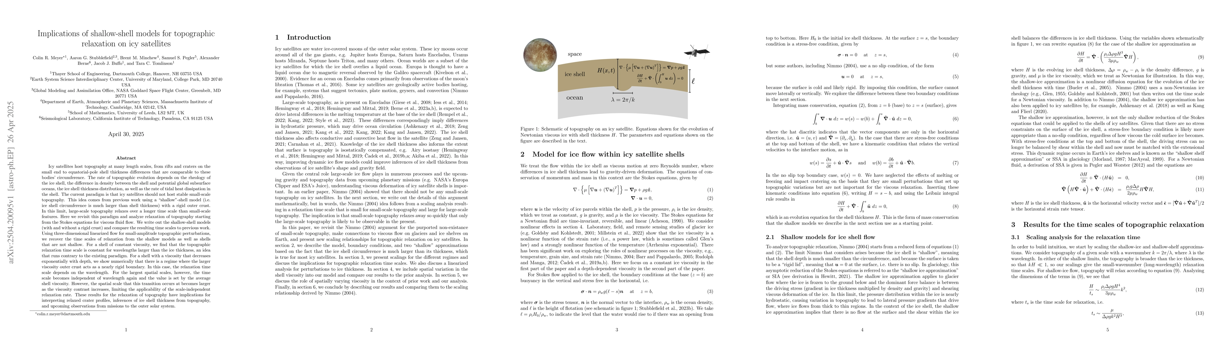 Thumbnail for Implications of shallow-shell models for topographic relaxation on icy
  satellites