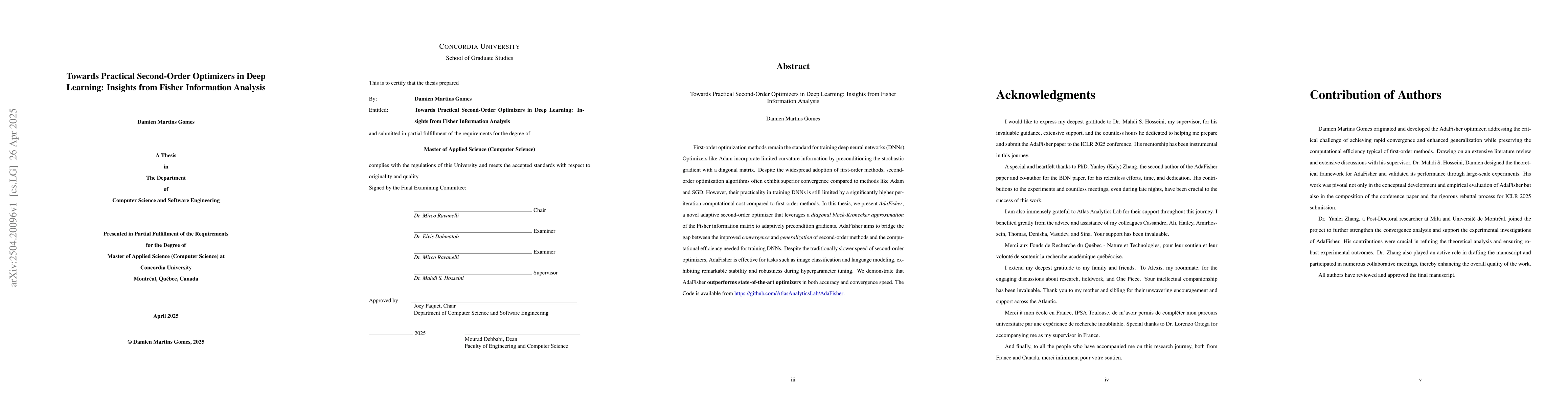 Thumbnail for Towards Practical Second-Order Optimizers in Deep Learning: Insights
  from Fisher Information Analysis