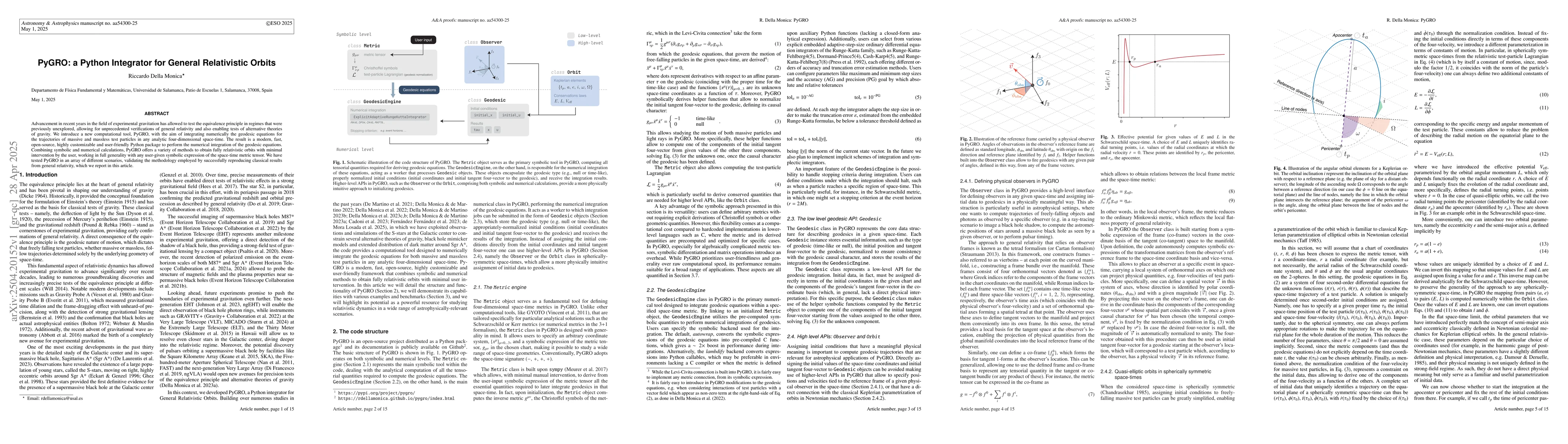 Thumbnail for PyGRO: a Python Integrator for General Relativistic Orbits