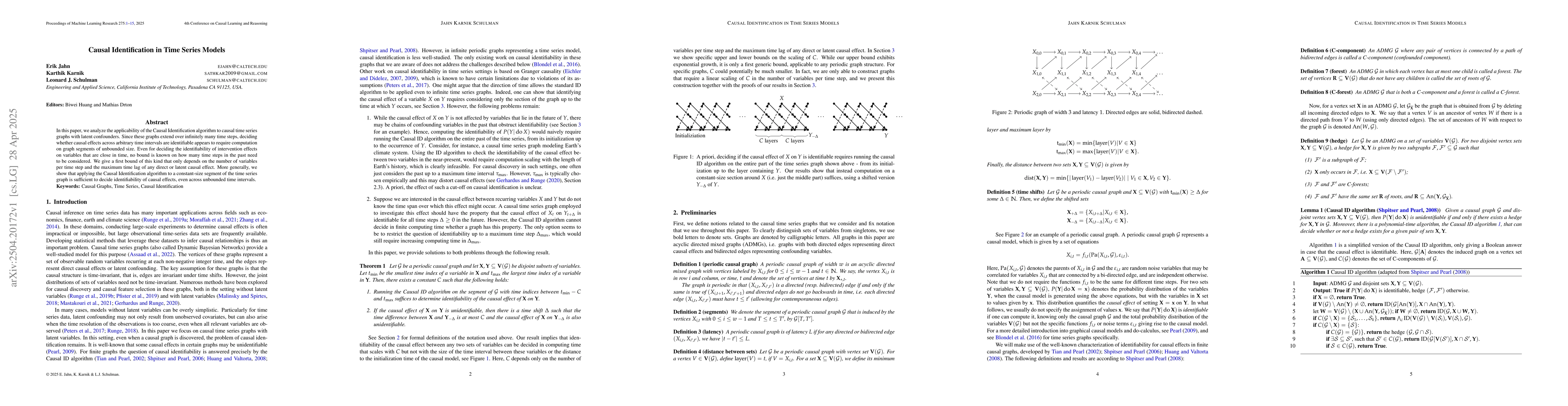Thumbnail for Causal Identification in Time Series Models