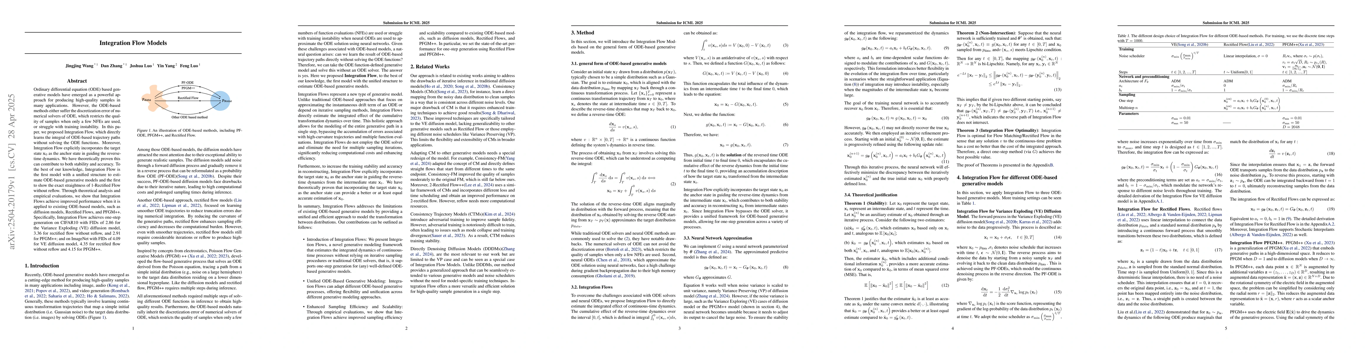 Thumbnail for Integration Flow Models