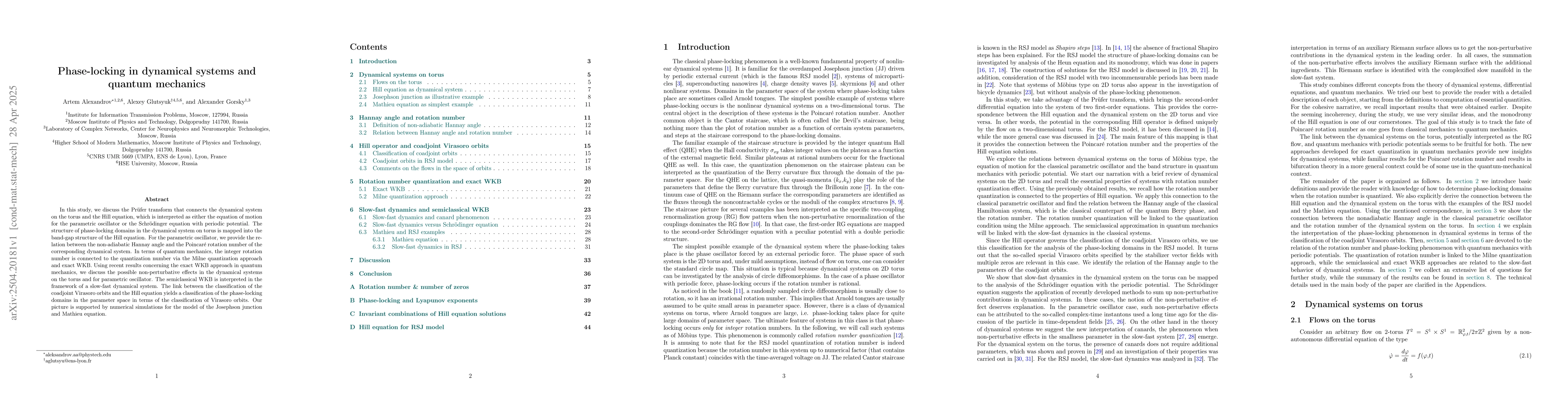 Thumbnail for Phase-locking in dynamical systems and quantum mechanics