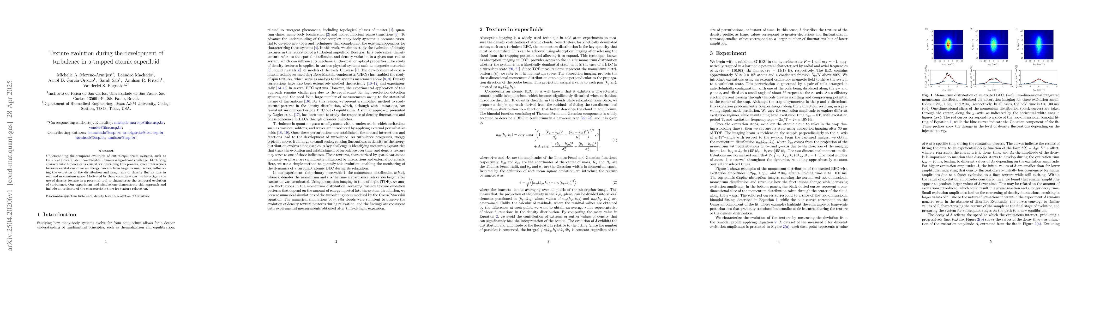 Thumbnail for Texture evolution during the development of turbulence in a trapped
  atomic superfluid