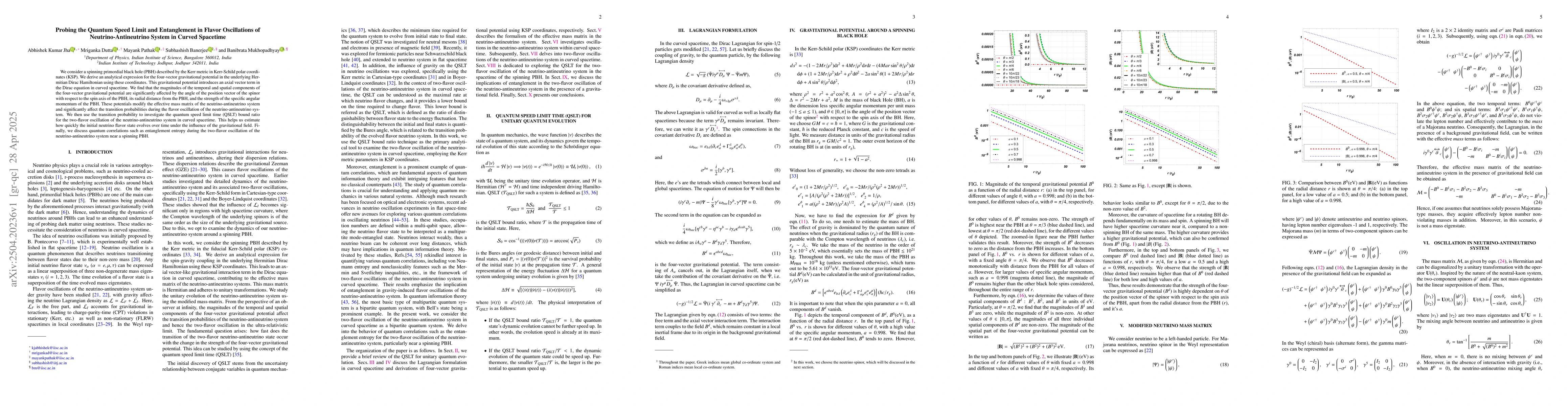 Thumbnail for Probing the Quantum Speed Limit and Entanglement in Flavor Oscillations
  of Neutrino-Antineutrino System in Curved Spacetime