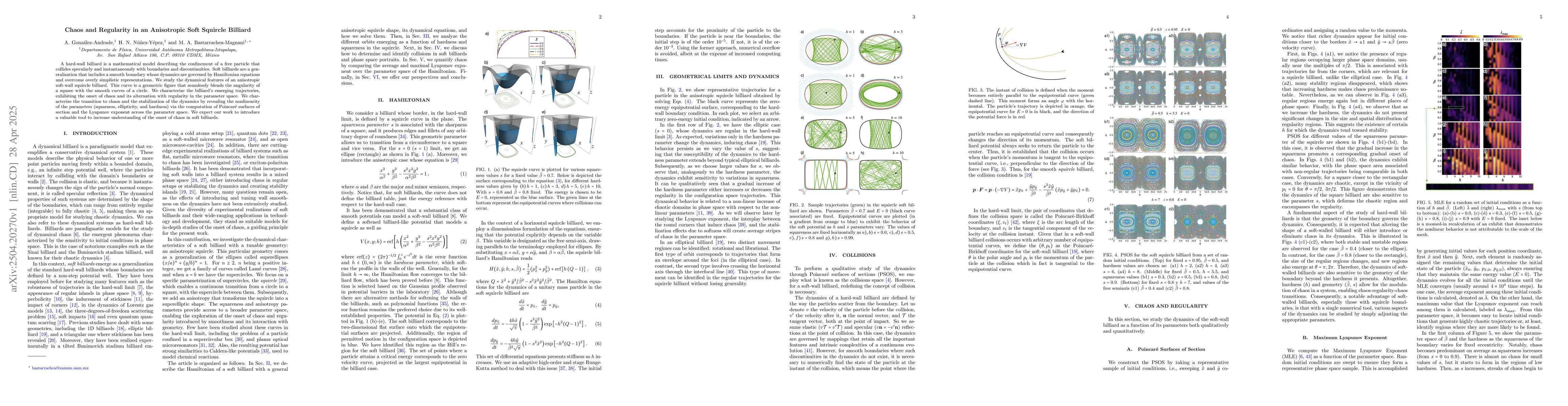 Thumbnail for Chaos and Regularity in an Anisotropic Soft Squircle Billiard
