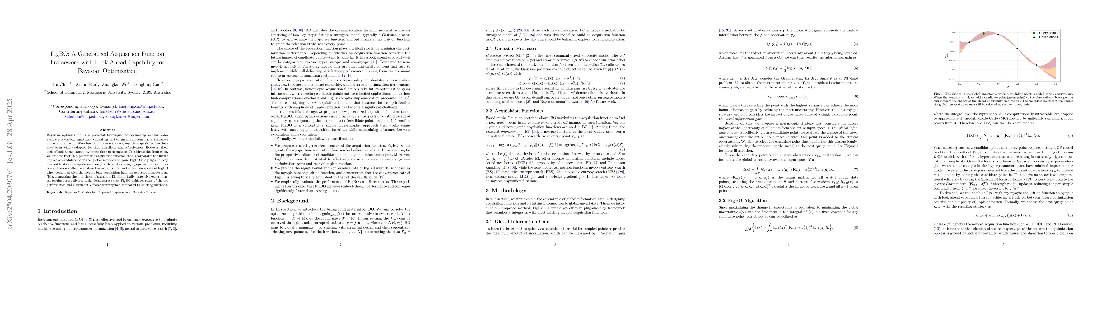 Thumbnail for FigBO: A Generalized Acquisition Function Framework with Look-Ahead
  Capability for Bayesian Optimization