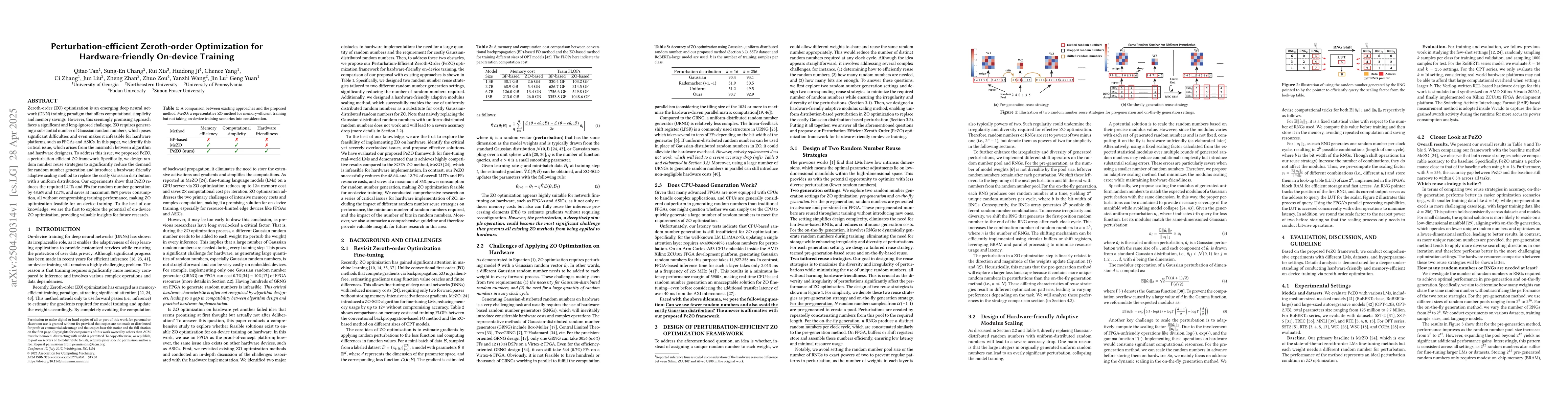 Thumbnail for Perturbation-efficient Zeroth-order Optimization for Hardware-friendly
  On-device Training