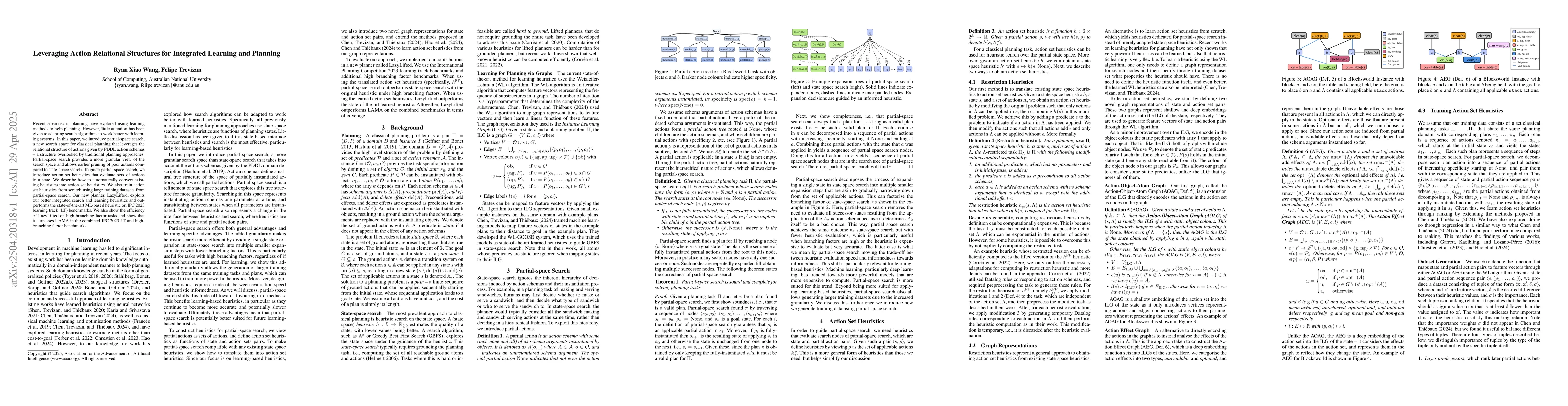 Thumbnail for Leveraging Action Relational Structures for Integrated Learning and
  Planning