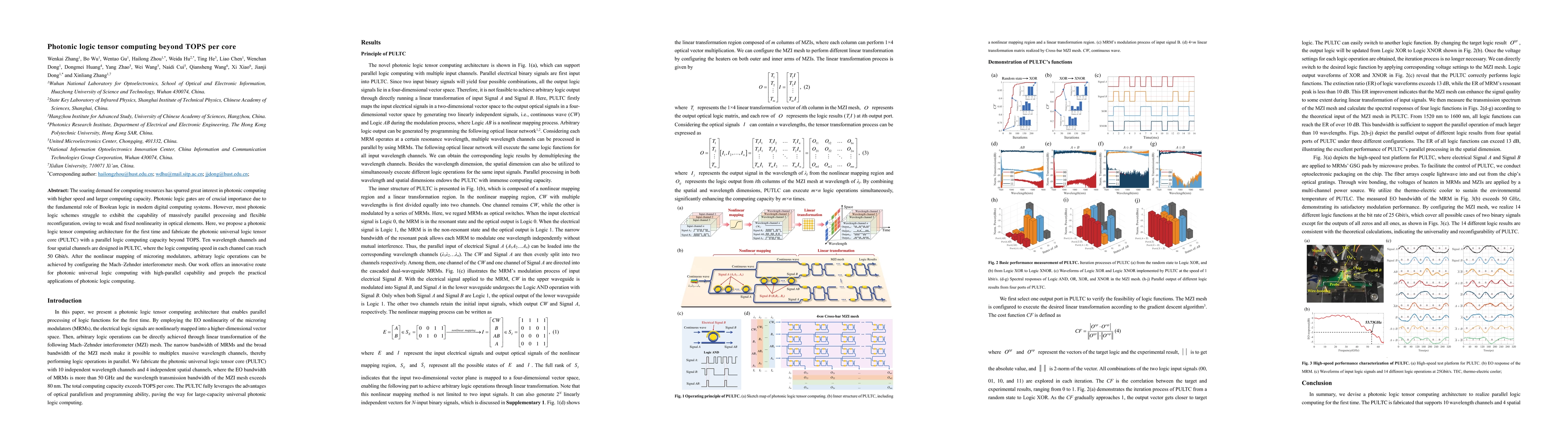 Thumbnail for Photonic logic tensor computing beyond TOPS per core