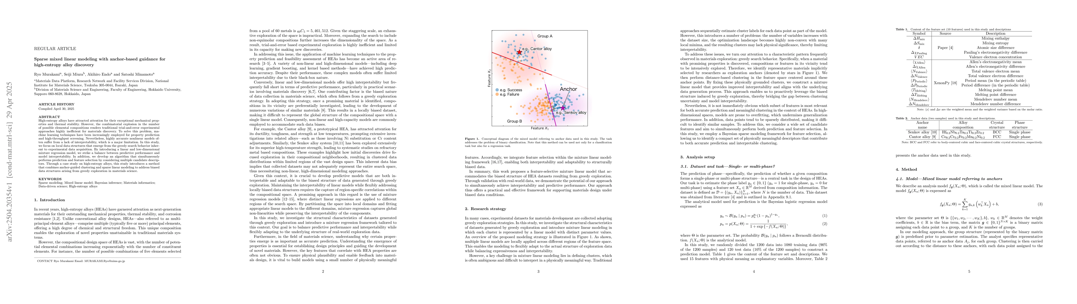 Thumbnail for Sparse mixed linear modeling with anchor-based guidance for high-entropy
  alloy discovery