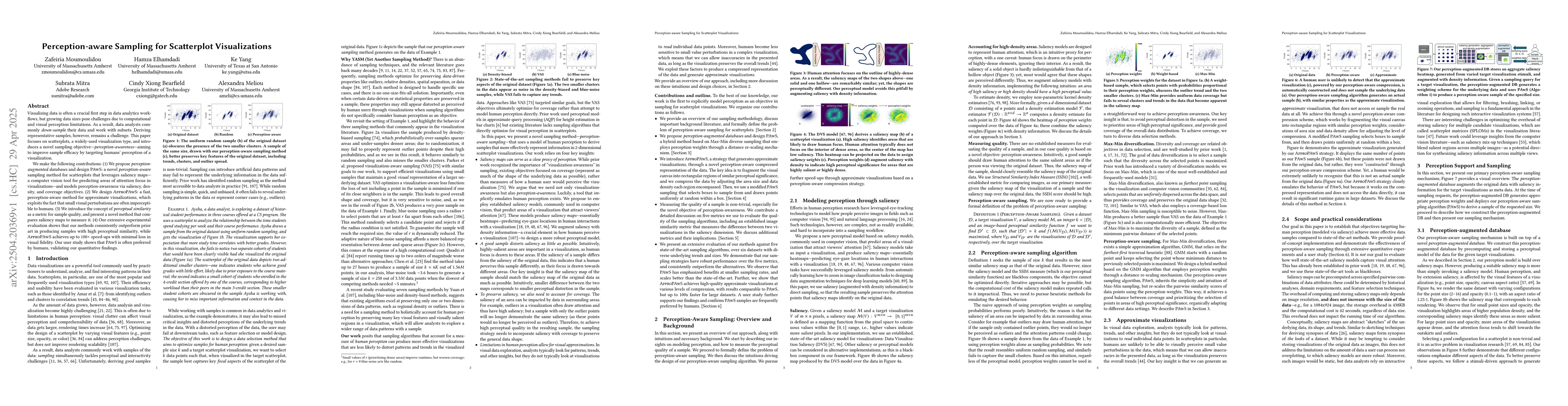 Thumbnail for Perception-aware Sampling for Scatterplot Visualizations