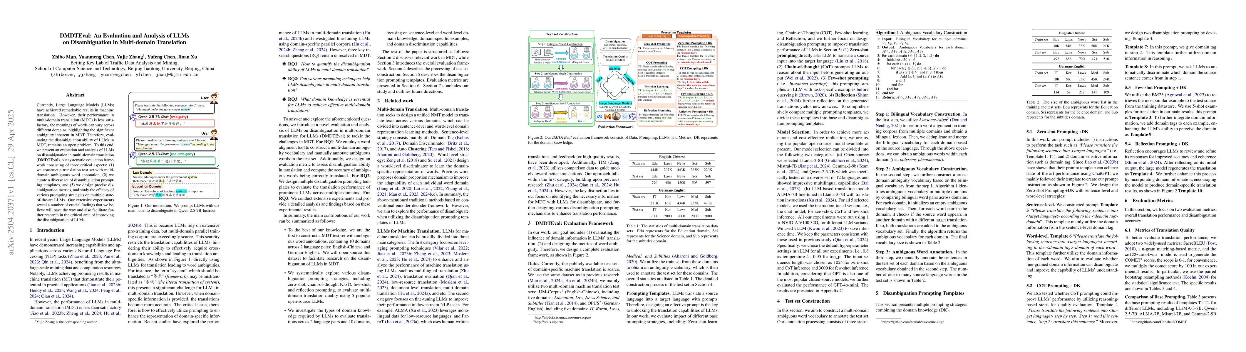 Thumbnail for DMDTEval: An Evaluation and Analysis of LLMs on Disambiguation in
  Multi-domain Translation