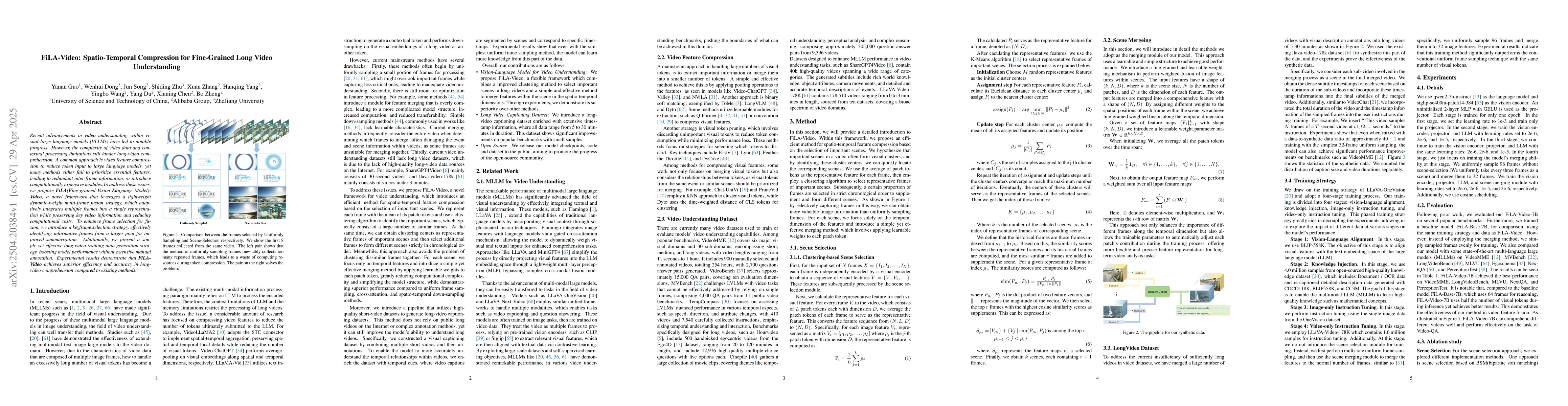 Thumbnail for FiLA-Video: Spatio-Temporal Compression for Fine-Grained Long Video
  Understanding