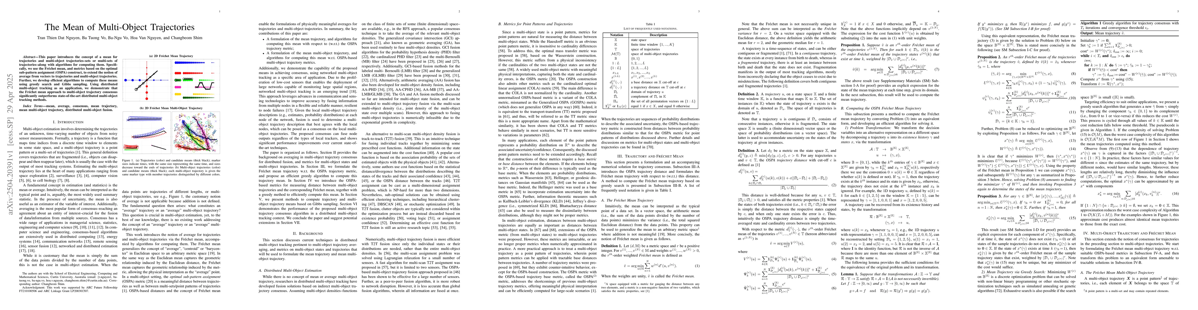 Thumbnail for The Mean of Multi-Object Trajectories