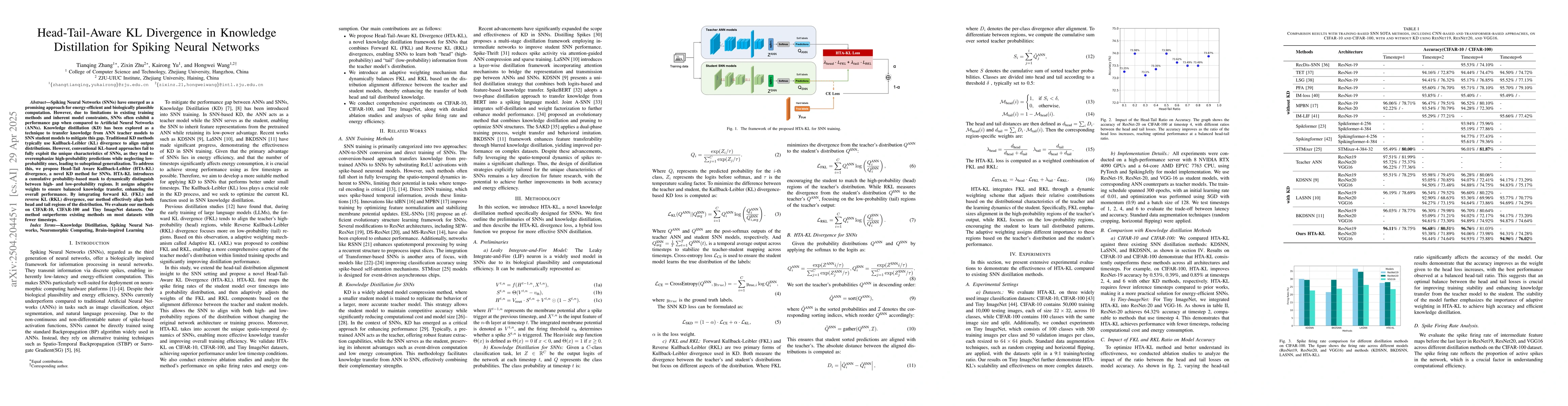 Thumbnail for Head-Tail-Aware KL Divergence in Knowledge Distillation for Spiking
  Neural Networks
