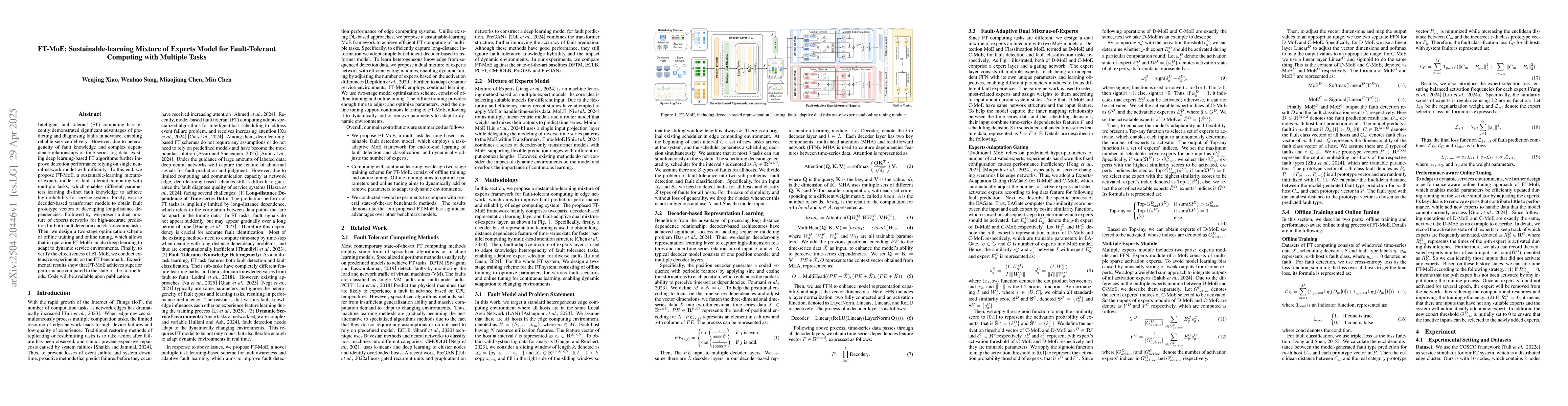 Thumbnail for FT-MoE: Sustainable-learning Mixture of Experts Model for Fault-Tolerant
  Computing with Multiple Tasks