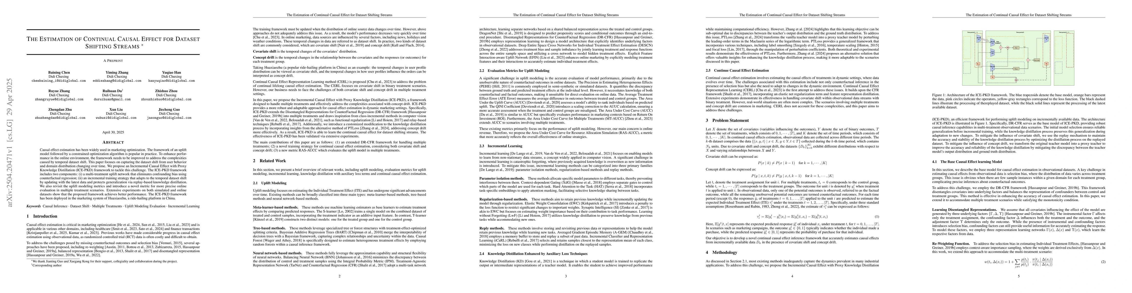 Thumbnail for The Estimation of Continual Causal Effect for Dataset Shifting Streams