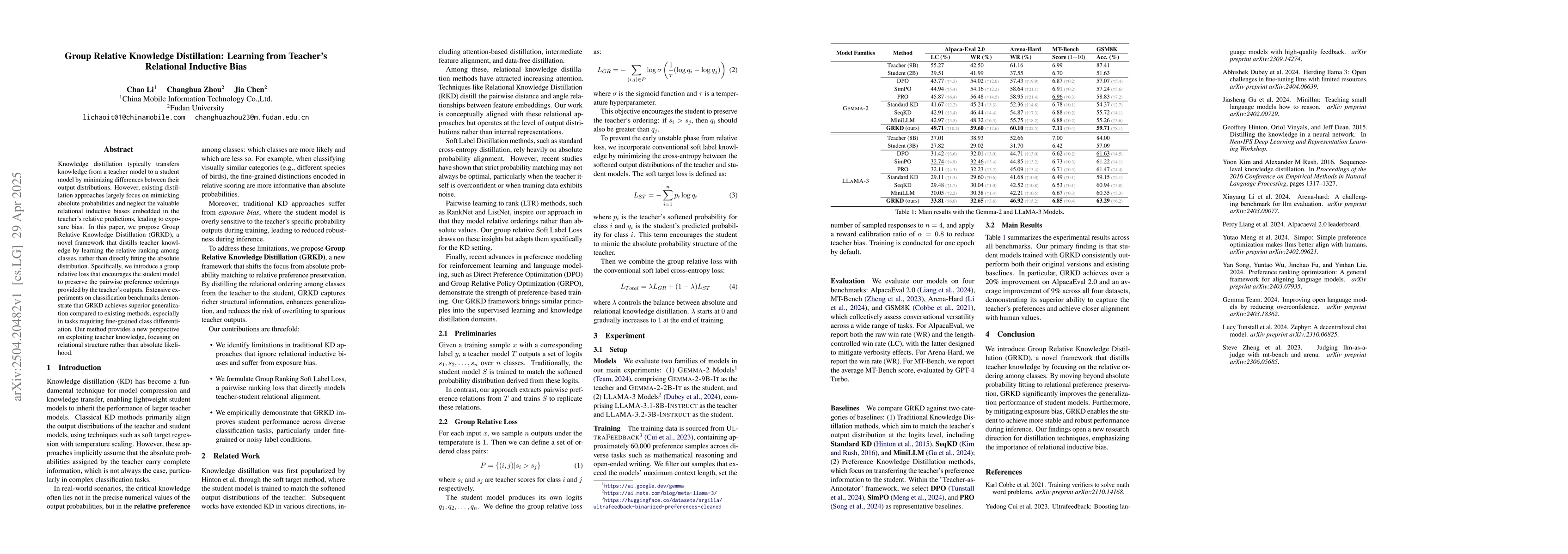 Thumbnail for Group Relative Knowledge Distillation: Learning from Teacher's
  Relational Inductive Bias
