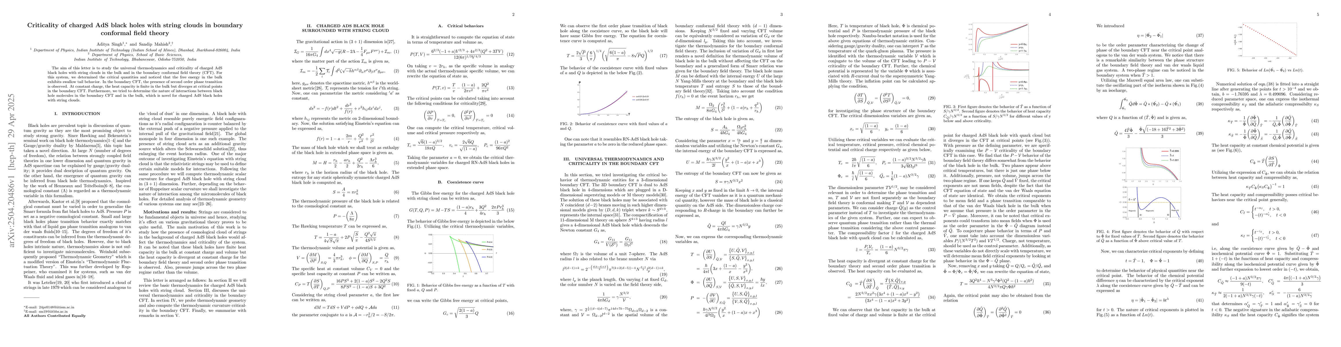 Thumbnail for Criticality of charged AdS black holes with string clouds in boundary
  conformal field theory
