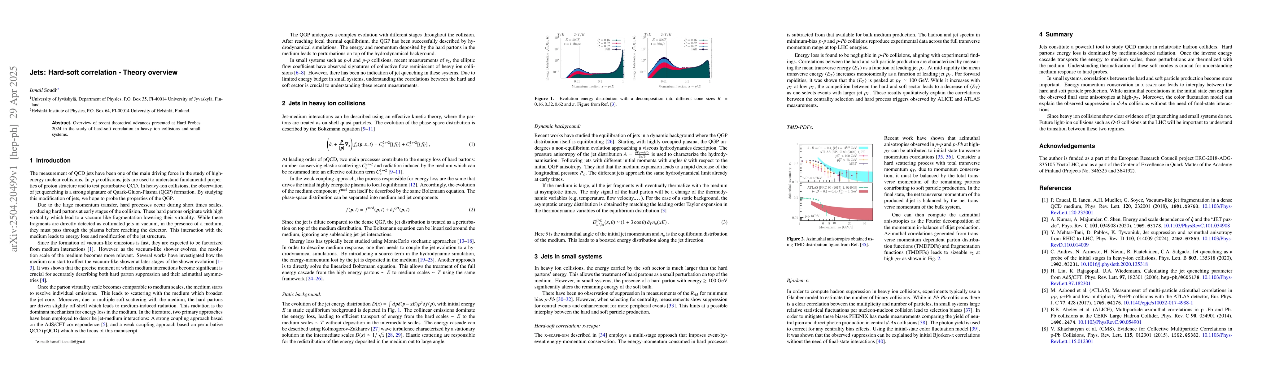 Thumbnail for Jets: Hard-soft correlation -- Theory overview
