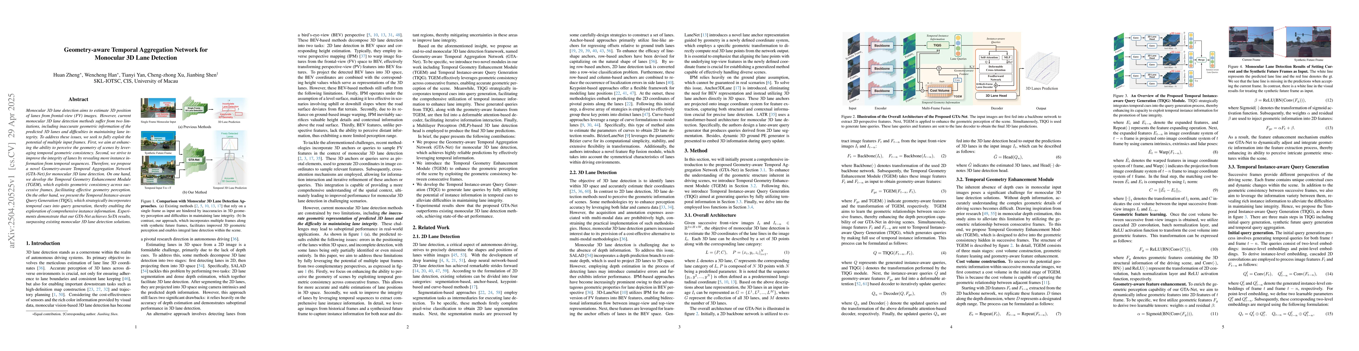Thumbnail for Geometry-aware Temporal Aggregation Network for Monocular 3D Lane
  Detection